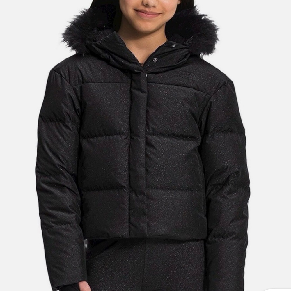 The North Face Girl Size 7/8 Classic Black Outerwear
